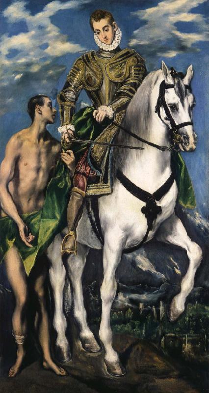 El Greco St Martin and the Beggar Sweden oil painting art